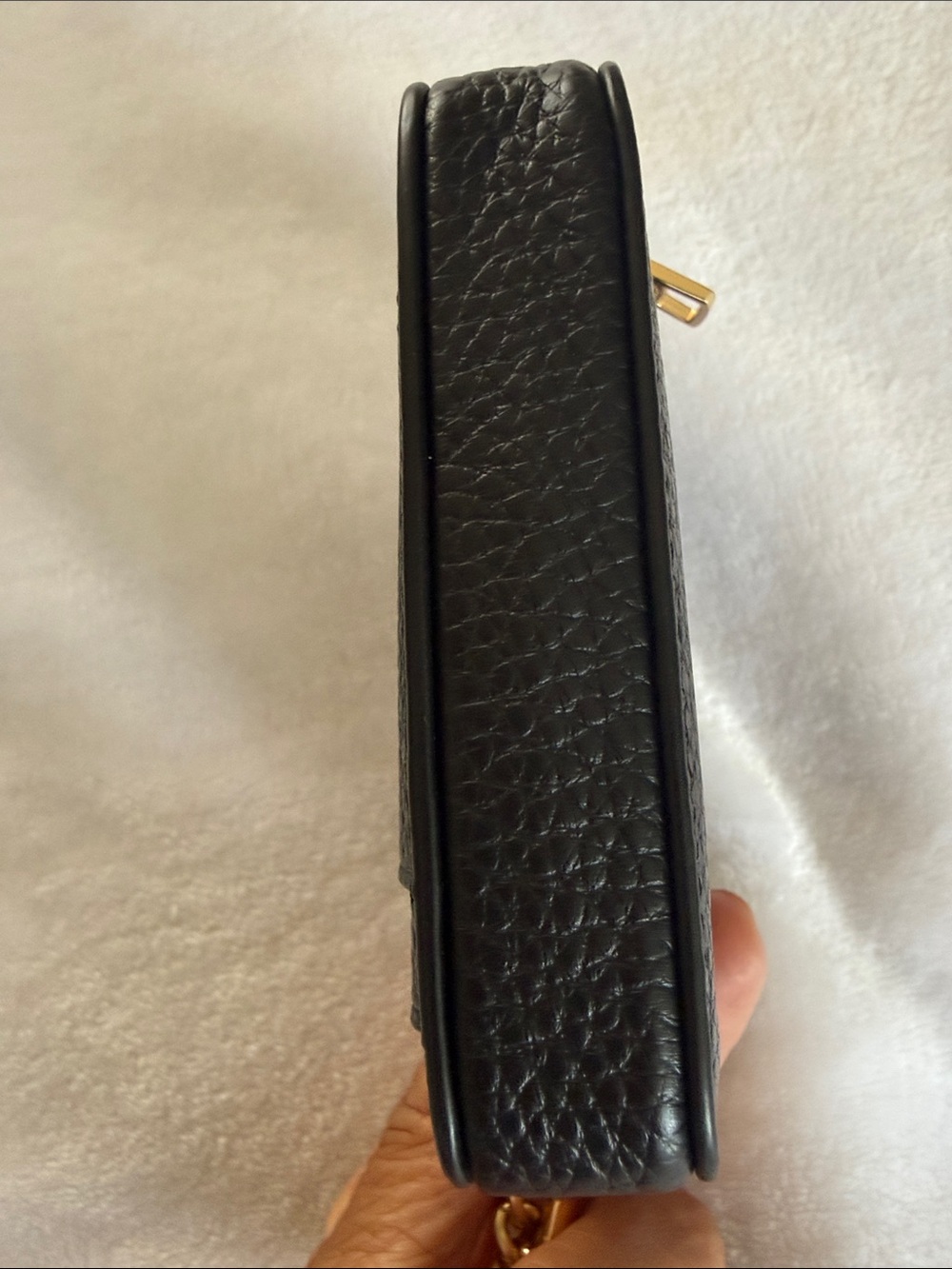 Coach Black Leather Zip Card Pouch with Gold Hardware. Brand new. - Picture 4 of 5